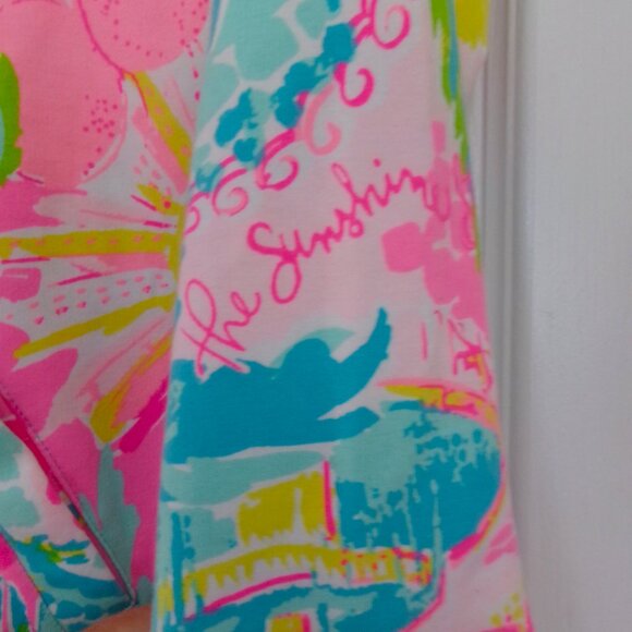 Like New Lilly Pulitzer The Skipper Loves Florida Popever Half-Zip Top S UPF 50 - Picture 6 of 11